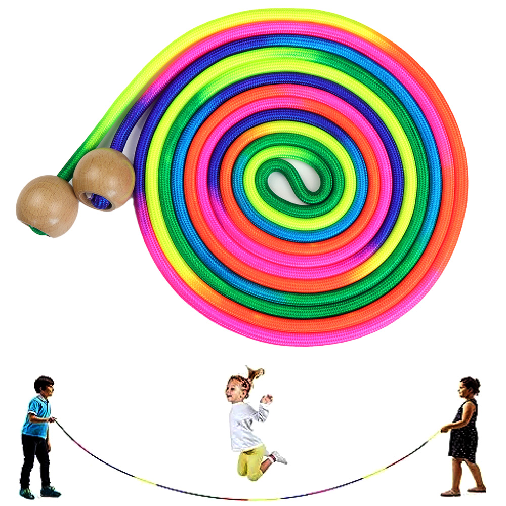 Speed Skipping Rope - 5M Rainbow Long Jump Rope for