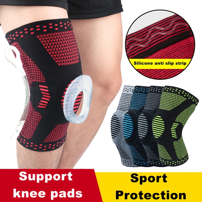 Knee Sleeve Compression - Pack of 2 Anti-Slip Grip Knitted