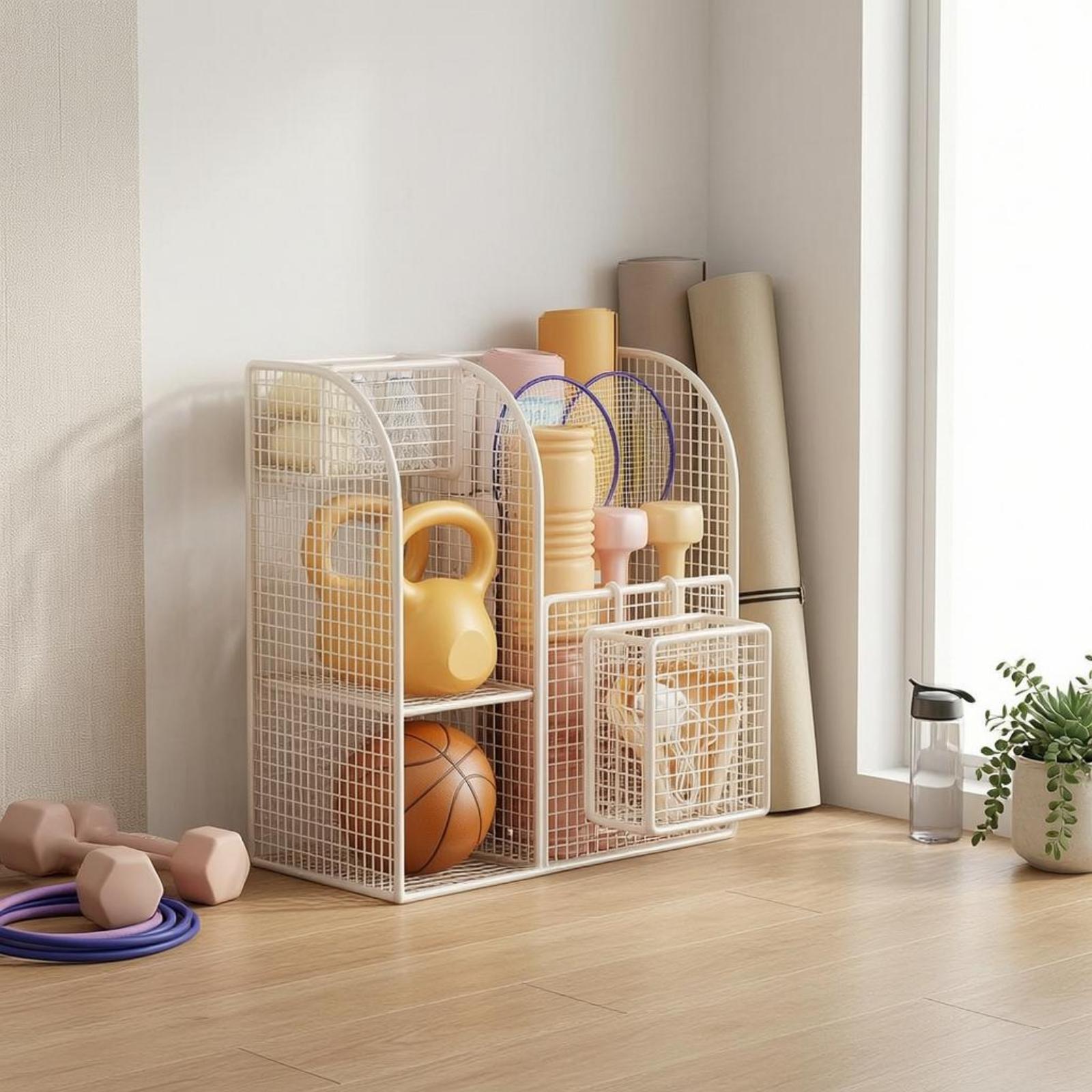 Compact Iron Wire Rack for Exe - Yoga Fitness Ball ulasan dan harga