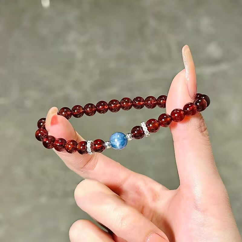 Garnet Kyanite Beaded Bracelet - Yoga Fitness Gifts ulasan dan harga