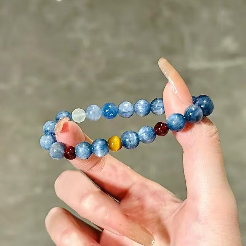Garnet Kyanite Beaded Bracelet - Yoga Fitness Gifts ulasan dan harga