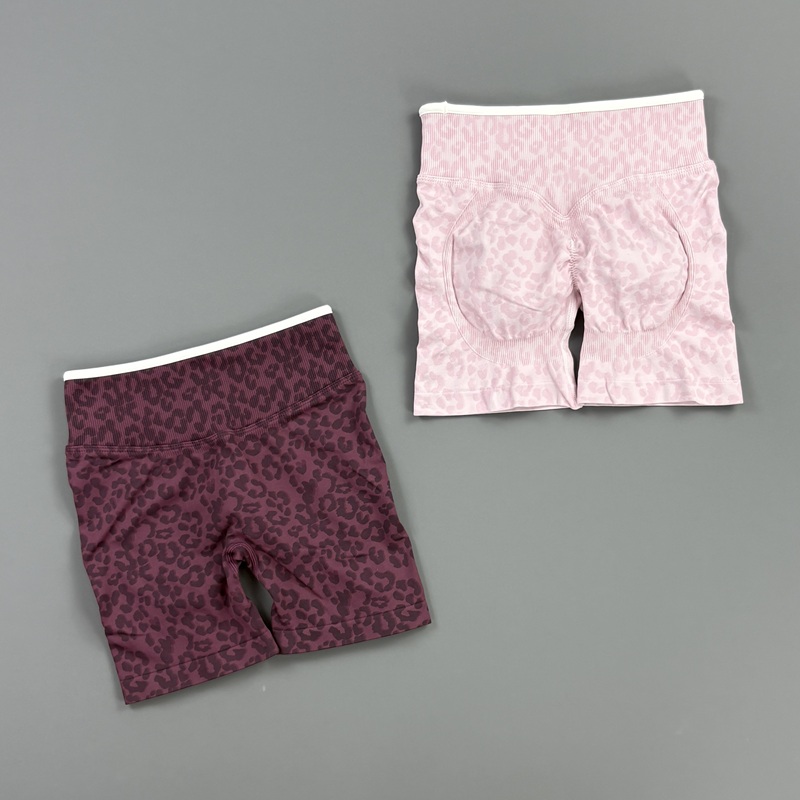 HISTELLO Gym Shorts Leopard Pr - Yoga Fitness Gym ulasan dan harga