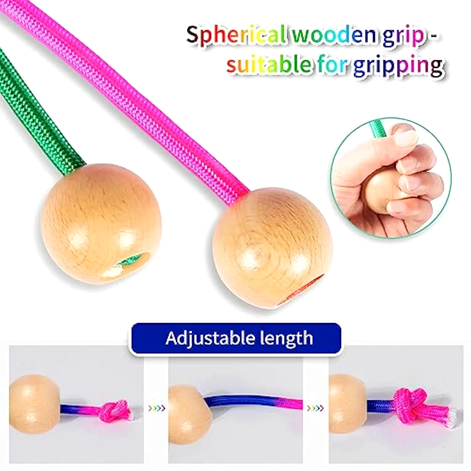 5M Rainbow Long Jump Rope for  - Speed Skipping Rope ulasan dan harga