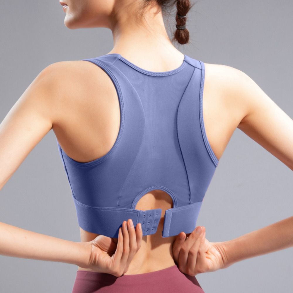 Solid Color I-shaped Sports Br - Fitness Yoga Youth ulasan dan harga