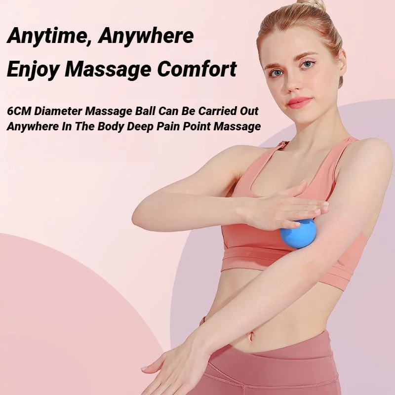 TPE 6CM Fascia Ball Deep Tissu - Yoga Fitness Ball ulasan dan harga