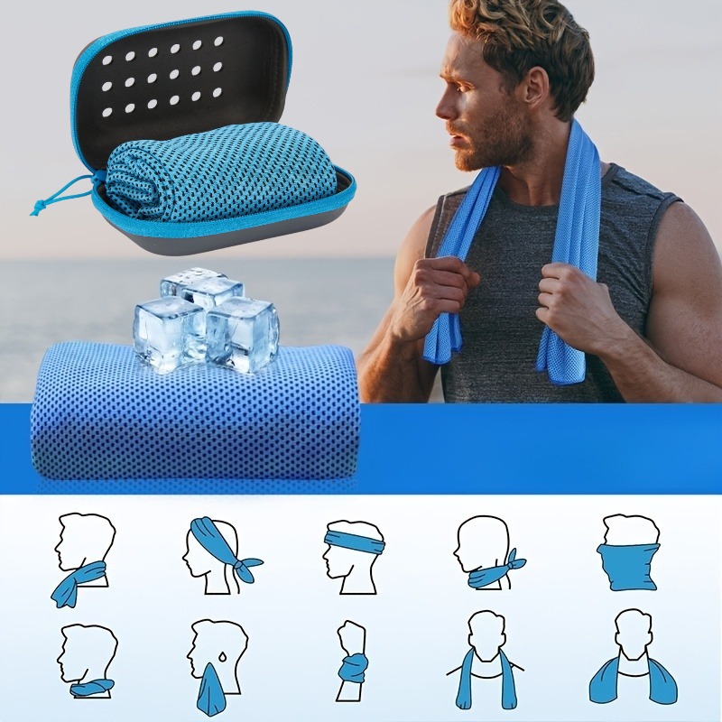 Cooling Sports Towel,Quick Dry - Yoga Fitness Gym ulasan dan harga
