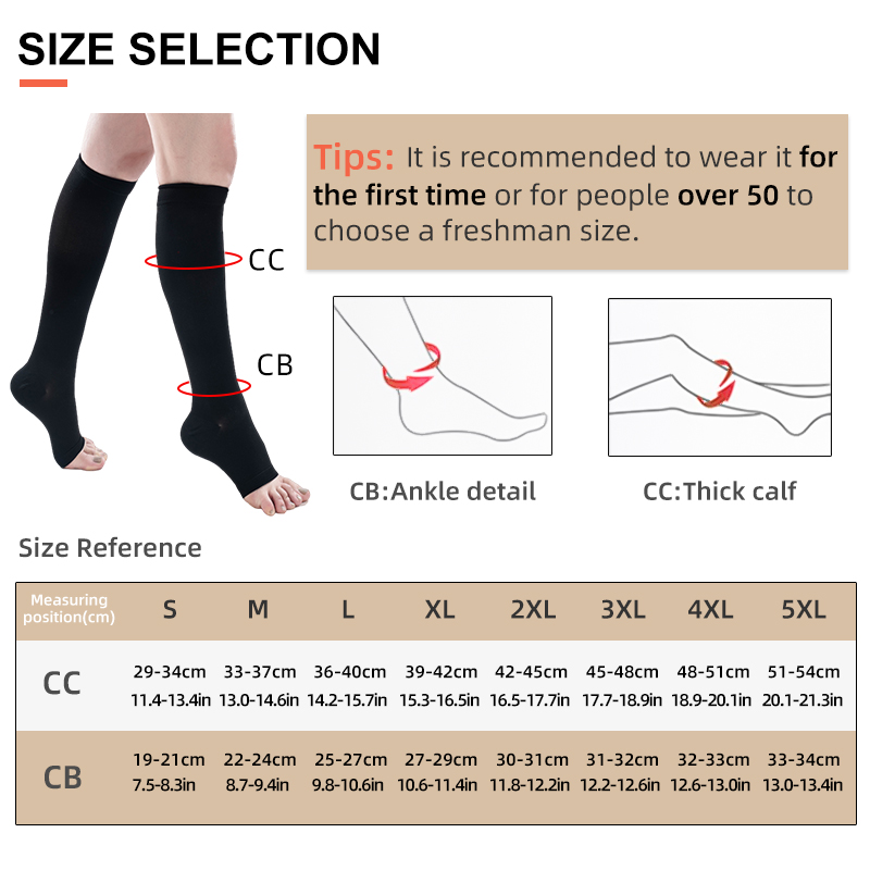 S-5XL 2pcs/Pair Medical Compre - Knee Sleeve Compression ulasan dan harga